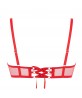 Soutien-gorge bandeau sexy ANTINEA DE LISE CHARMEL TENDRE CAPTURE ROUGE