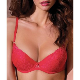 Soutien-gorge coque ANTINEA DE LISE CHARMEL TENDRE CAPTURE ROUGE