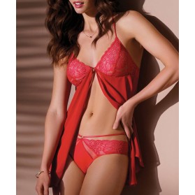 Babydoll ANTINEA DE LISE CHARMEL TENDRE CAPTURE ROUGE