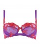 Soutien-gorge corbeille LISE CHARMEL BAISERS DE FLEURS PARME ROUGE