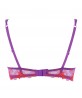 Soutien-gorge corbeille LISE CHARMEL BAISERS DE FLEURS PARME ROUGE