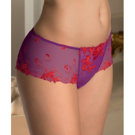 Shorty LISE CHARMEL BAISERS DE FLEURS PARME ROUGE