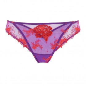 Slip séduction LISE CHARMEL BAISERS DE FLEURS PARME ROUGE