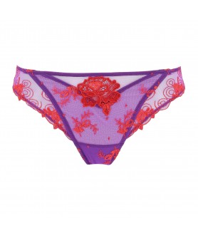 Slip séduction LISE CHARMEL BAISERS DE FLEURS PARME ROUGE