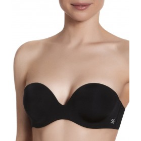 Soutien-gorge sans bretelles décolleté plongeant multi-positions SIMONE PERELE INSPIRATION NOIR