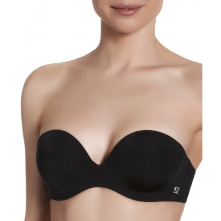 Soutien-gorge sans bretelles décolleté plongeant multi-positions SIMONE PERELE INSPIRATION NOIR