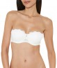 Soutien-gorge bandeau coque AUBADE A L'AMOUR NACRE