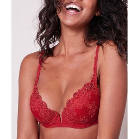 Soutien-gorge push-up SIMONE PERELE SAGA RUBIS