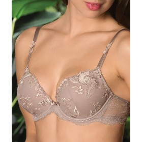 Soutien-gorge coque enrichie LISE CHARMEL RAFFINEMENT PRECIEUX TAUPE