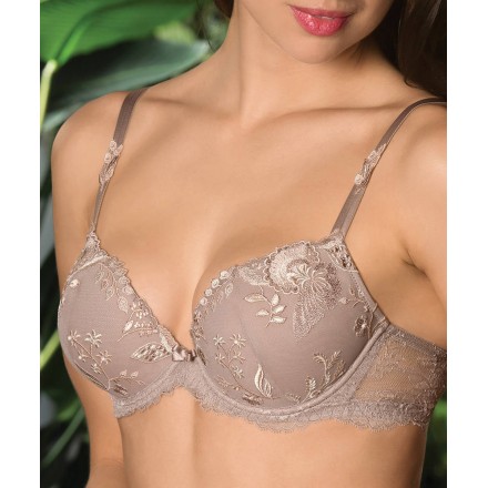 Soutien-gorge coque enrichie LISE CHARMEL RAFFINEMENT PRECIEUX TAUPE