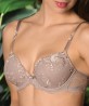 Soutien-gorge coque enrichie LISE CHARMEL RAFFINEMENT PRECIEUX TAUPE