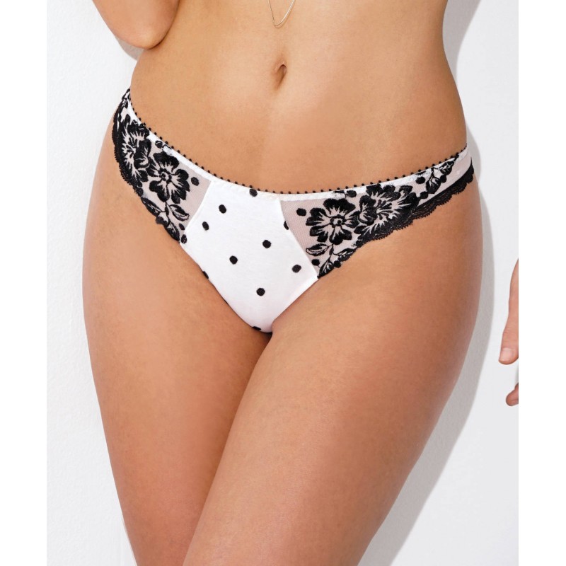 Briefs with opaque back Antinéa Attitude black and white ANTINÉA DE LISE  CHARMEL