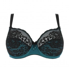 Soutien-gorge armatures bien-être ANTINEA DE LISE CHARMEL NUIT SATIN NOIR CANARD