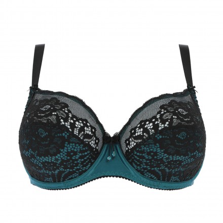 Soutien-gorge armatures bien-être ANTINEA DE LISE CHARMEL NUIT SATIN NOIR CANARD