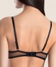 Soutien-gorge push-up triangle AUBADE BAISERS CHARNELS NOIR CACHEMIRE