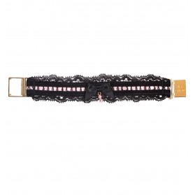 Bracelet LISE CHARMEL RESILLE LOTUS NOIR LILAS