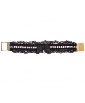 Bracelet LISE CHARMEL RESILLE LOTUS NOIR LILAS