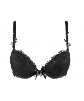 Soutien-gorge push-up LISE CHARMEL SOIR DE VENISE NOIR DIAMANT