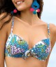 Haut de maillot de bain coque ANTIGEL DE LISE CHARMEL LA BOLLYWOOD BLEU KASHMIR