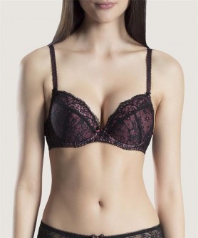 Soutien-gorge push-up AUBADE COURBES DIVINES CHARME NOIR