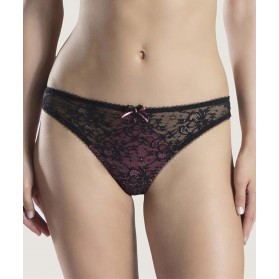 Tanga AUBADE COURBES DIVINES CHARME NOIR