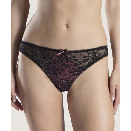 Tanga AUBADE COURBES DIVINES CHARME NOIR