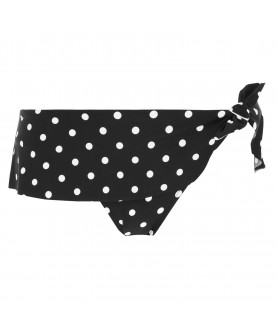 Slip de bain jupette ANTIGEL LA POIS TOUJOURS POIS NOIR-BLANC