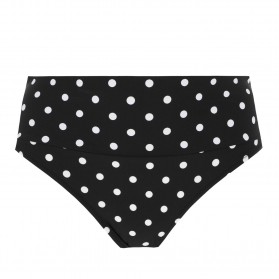 Slip de bain charme avec revers ANTIGEL LA POIS TOUJOURS POIS NOIR-BLANC