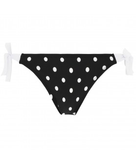 Slip de bain bikini ANTIGEL LA POIS TOUJOURS POIS NOIR-BLANC