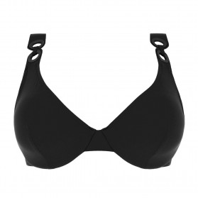 Haut de maillot de bain coque LISE CHARMEL JEUX D'ANNEAUX NOIR