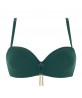 Haut de maillot de bain bandeau coque LISE CHARMEL PONPOMS ARTY ARTY VERT