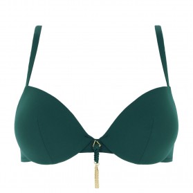 Haut de maillot de bain coque LISE CHARMEL PONPOMS ARTY ARTY VERT