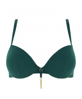 Haut de maillot de bain coque LISE CHARMEL PONPOMS ARTY ARTY VERT