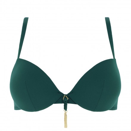 Haut de maillot de bain coque LISE CHARMEL PONPOMS ARTY ARTY VERT