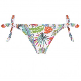 Slip de bain bikini ANTIGEL LA TROPICALE BLANC