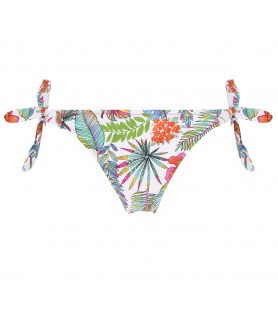 Slip de bain bikini ANTIGEL LA TROPICALE BLANC