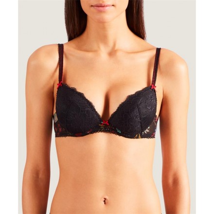 Soutien-gorge push-up AUBADE REINE DES PRES REGLISSE