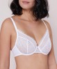 Soutien-gorge avec armatures SIMONE PERELE BLOSSOM BLANC