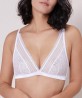 Soutien-gorge triangle sans armature SIMONE PERELE BLOSSOM BLANC