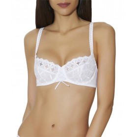 Soutien-gorge balconnet AUBADE BAHIA BLANC