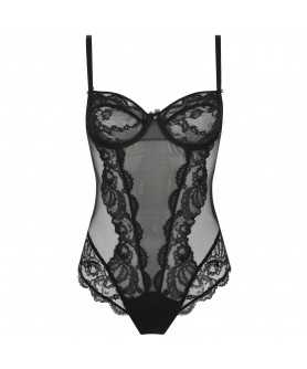 Body corbeille LISE CHARMEL FEMINITE DENTELLE NOIR