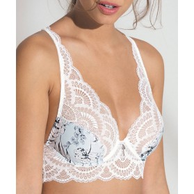 Soutien-gorge bralette armature ANTINEA DE LISE CHARMEL JARDIN FRAICHEUR MENTHE ACQUA