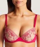 Soutien-gorge coque AUBADE FLEUR DE PASSION AMARYLLIS