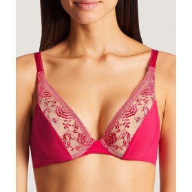 Soutien-gorge triangle armatures AUBADE FLEUR DE PASSION AMARYLLIS