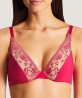 Soutien-gorge triangle armatures AUBADE FLEUR DE PASSION AMARYLLIS