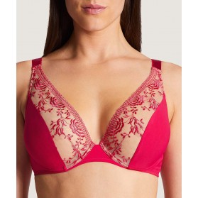 Soutien-gorge triangle armatures confort AUBADE FLEUR DE PASSION AMARYLLIS