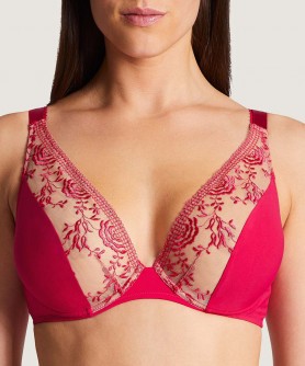 Soutien-gorge triangle armatures confort AUBADE FLEUR DE PASSION AMRARYLLIS