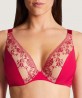 Soutien-gorge triangle armatures confort AUBADE FLEUR DE PASSION AMARYLLIS