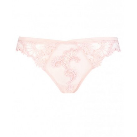 Tanga LISE CHARMEL DRESSING FLORAL BLANC