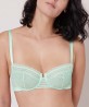 Soutien-gorge corbeille SIMONE PERELE BLOSSOM VERT D'EAU